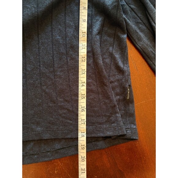 Athleta Harmony Pose Hooded Ribbed Sweater Midnight Navy Women’s Small - Picture 9 of 12